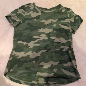 This is a cargo patterned Old Navy shirt which is a US extra small.